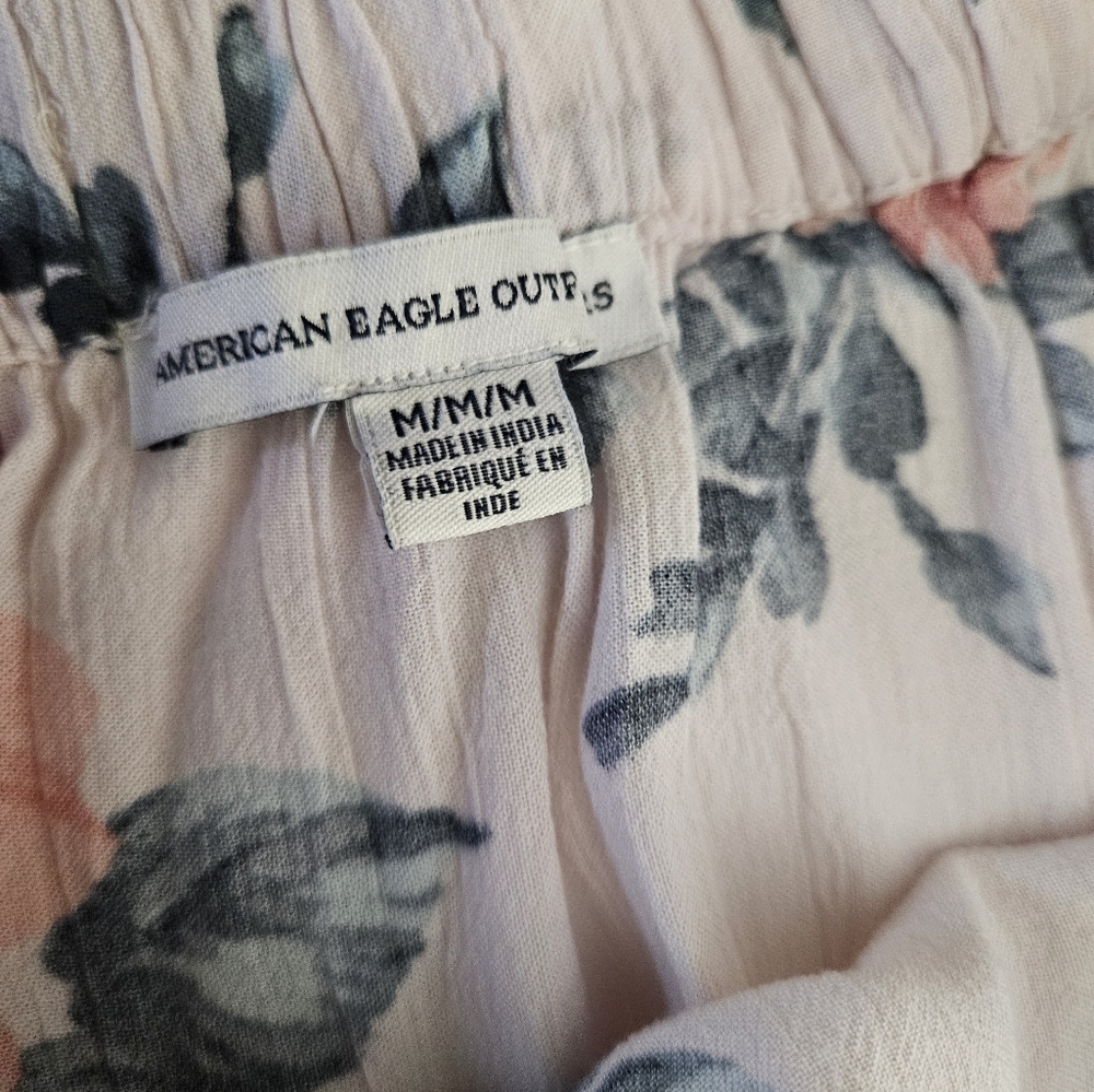 American Eagle 2 Piece Maxi Skirt & Bralette Set Cream Vibrant Floral Womens S/M - Picture 14 of 14
